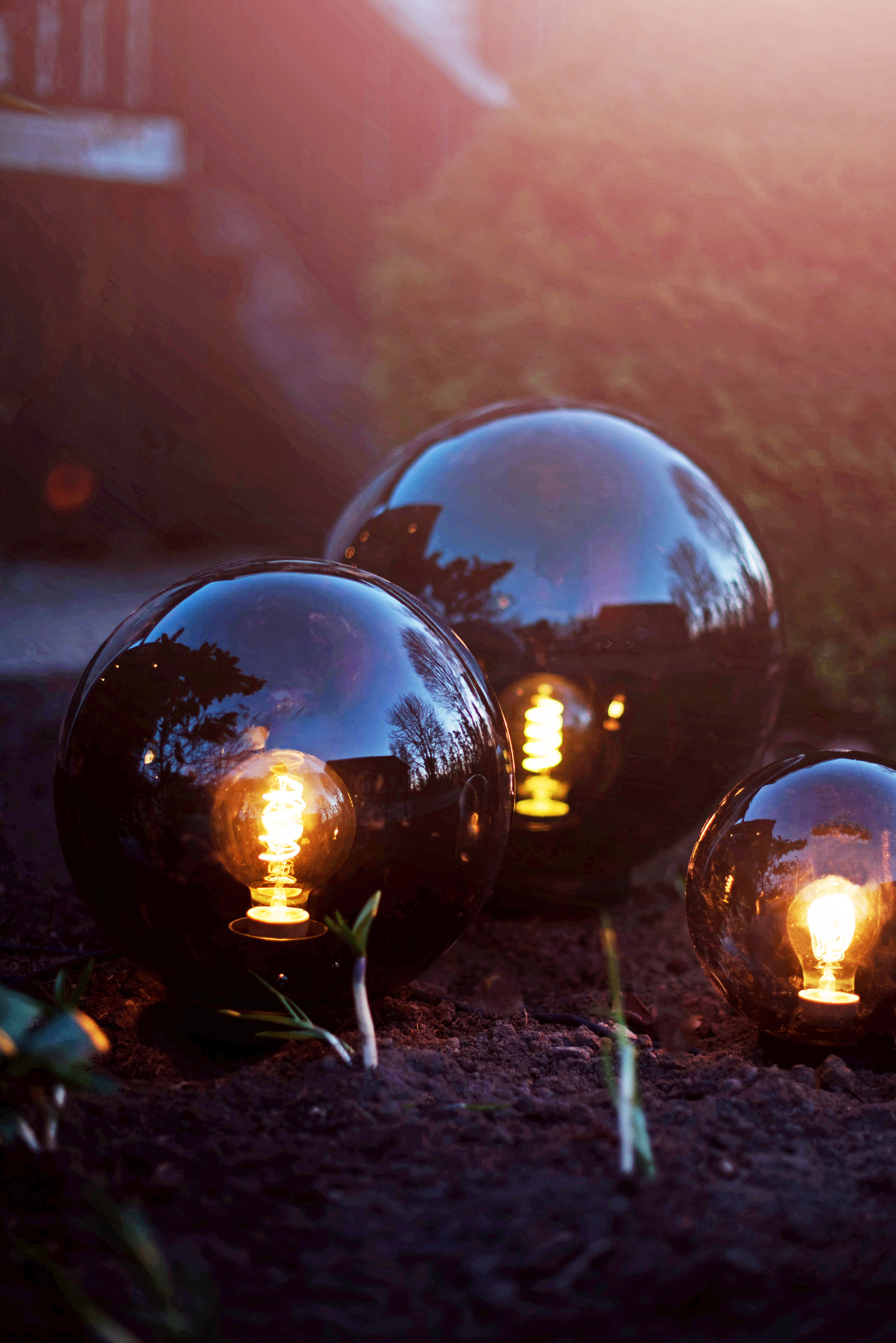 Utomhusdekoration - Lampa - Sphere - 34 cm - 9