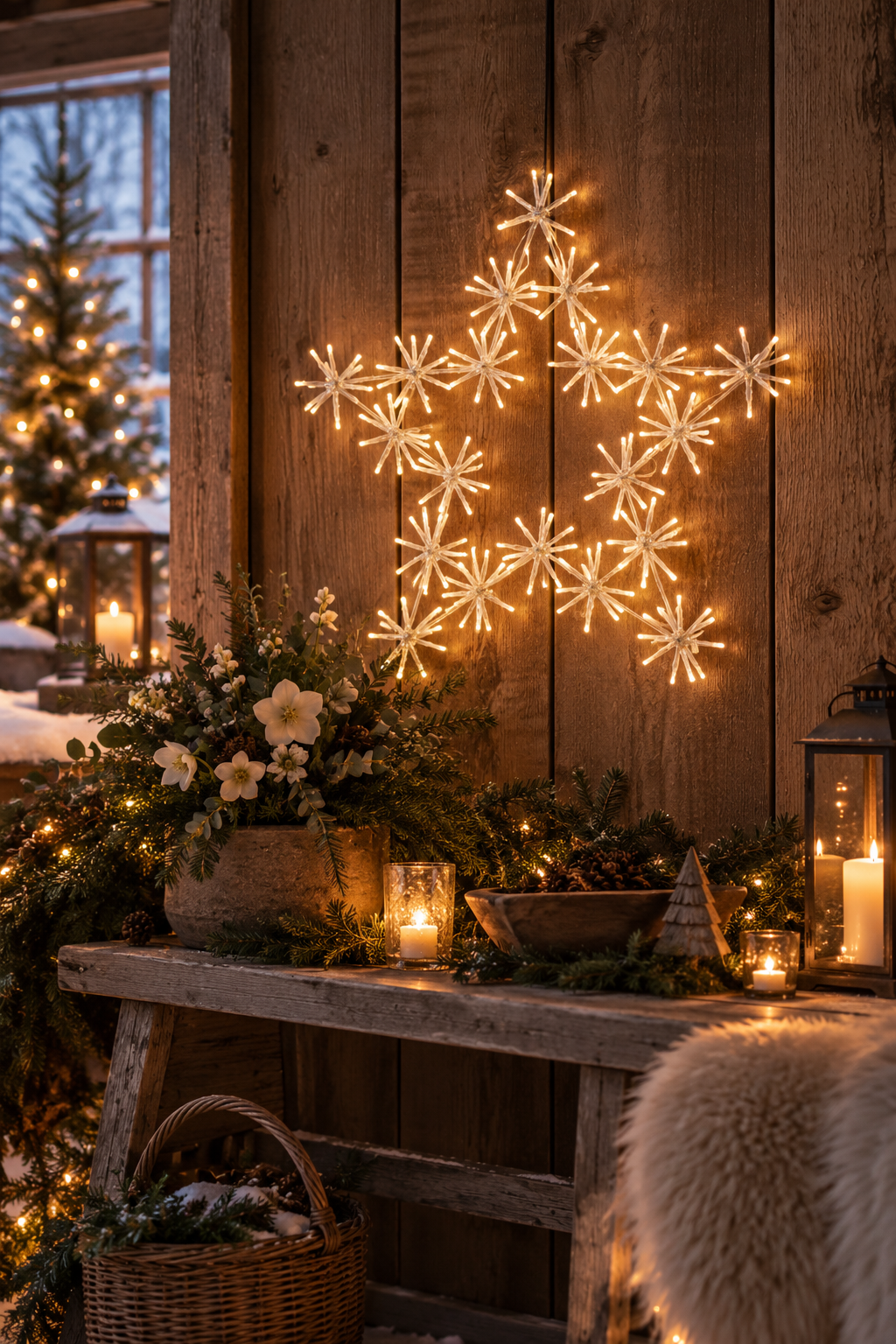 Siluett Flower Star - Stjärna - 60x60 cm - 4