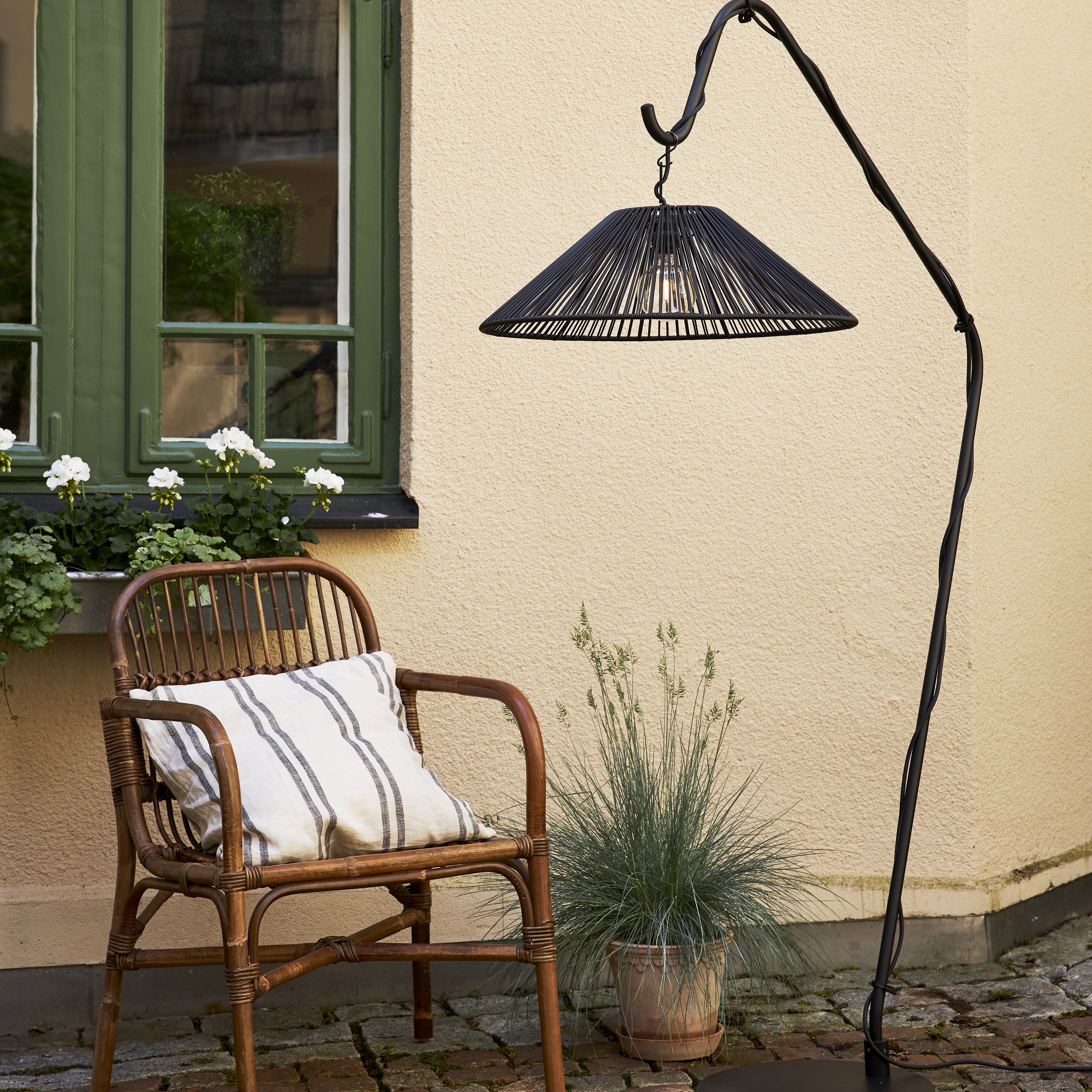 Lampskärm Vide - 58 cm - Konstrotting - 2