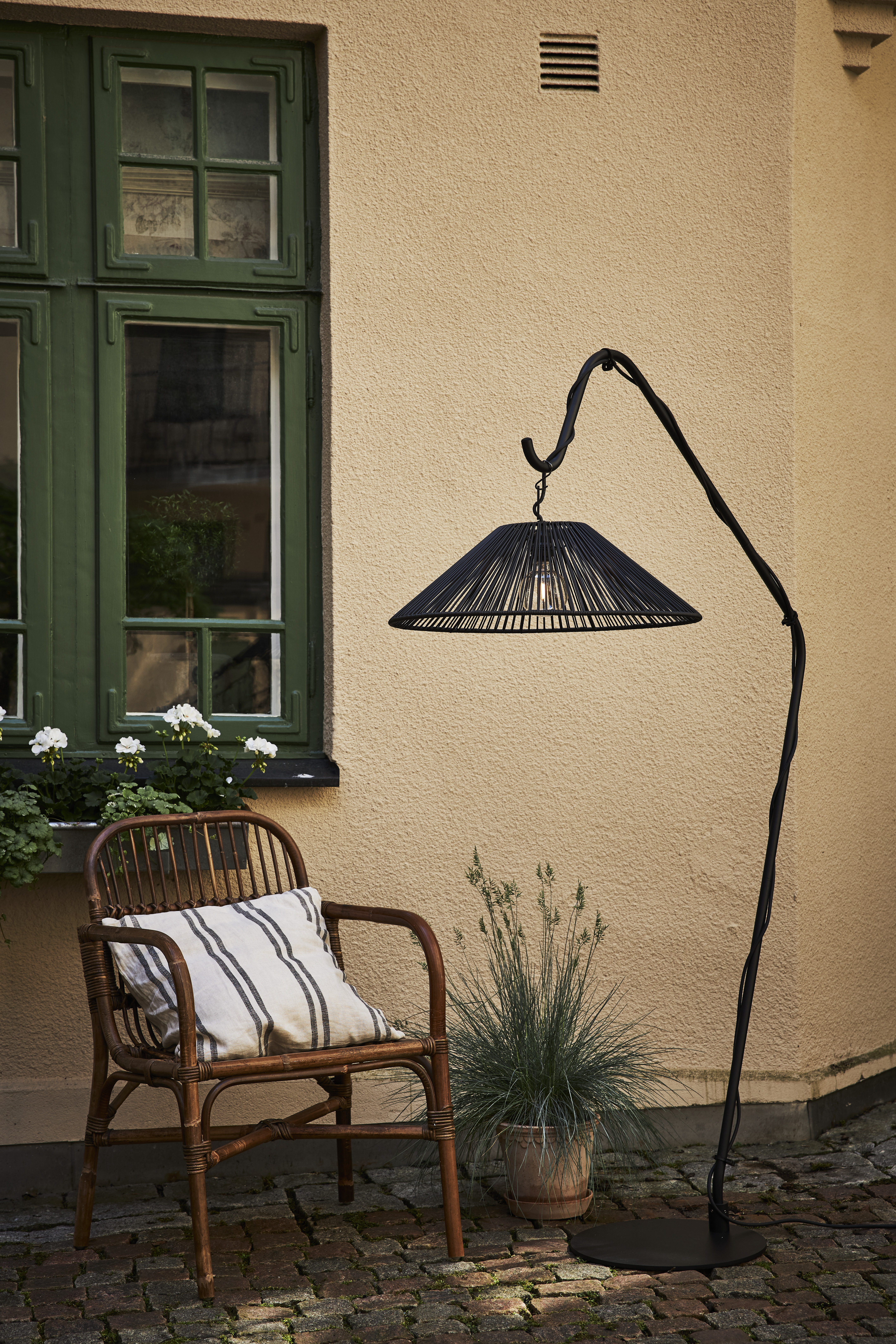 Lampskärm Vide - 58 cm - Konstrotting - 4