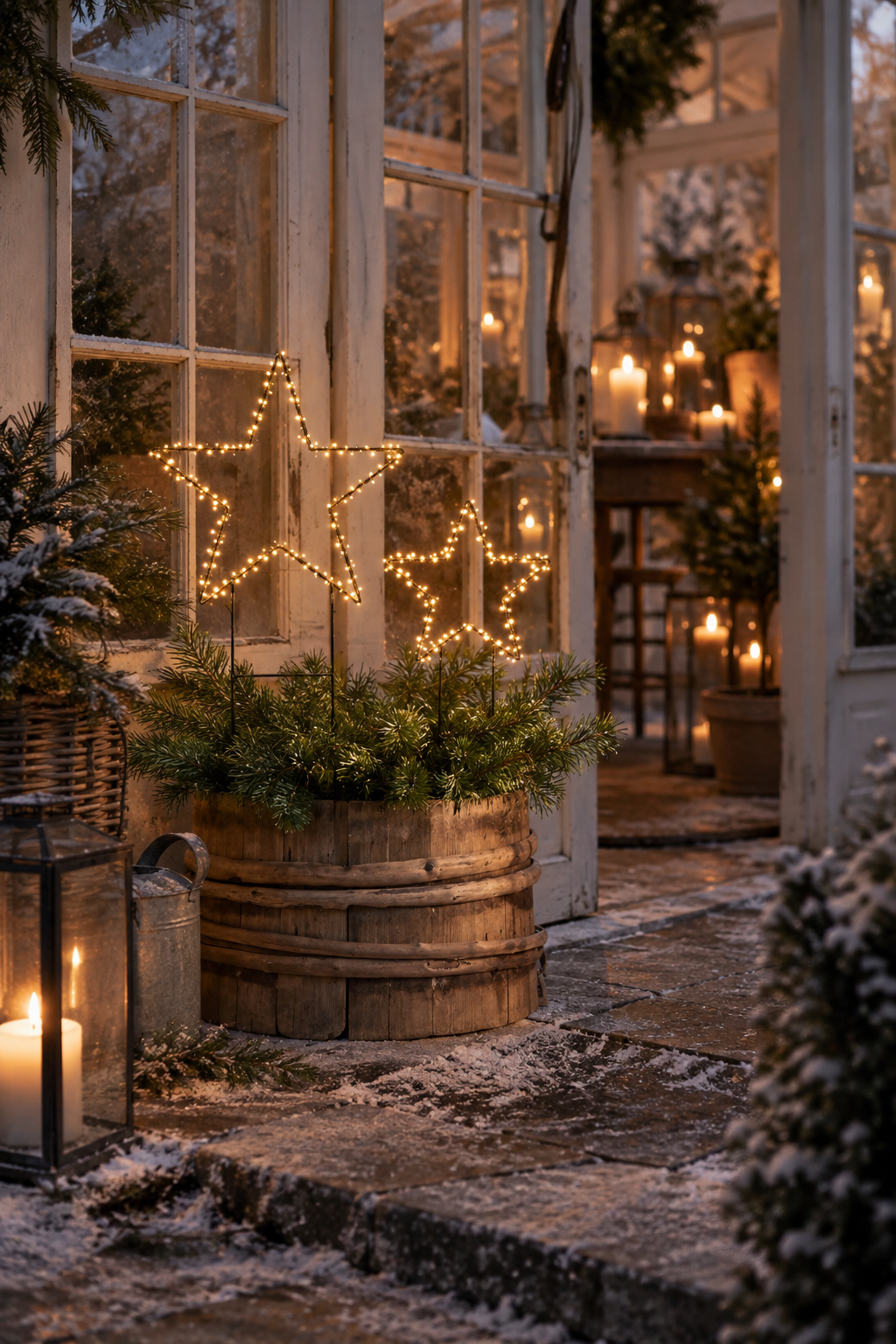 Outdoor decoration Star - LED - 40x80 cm