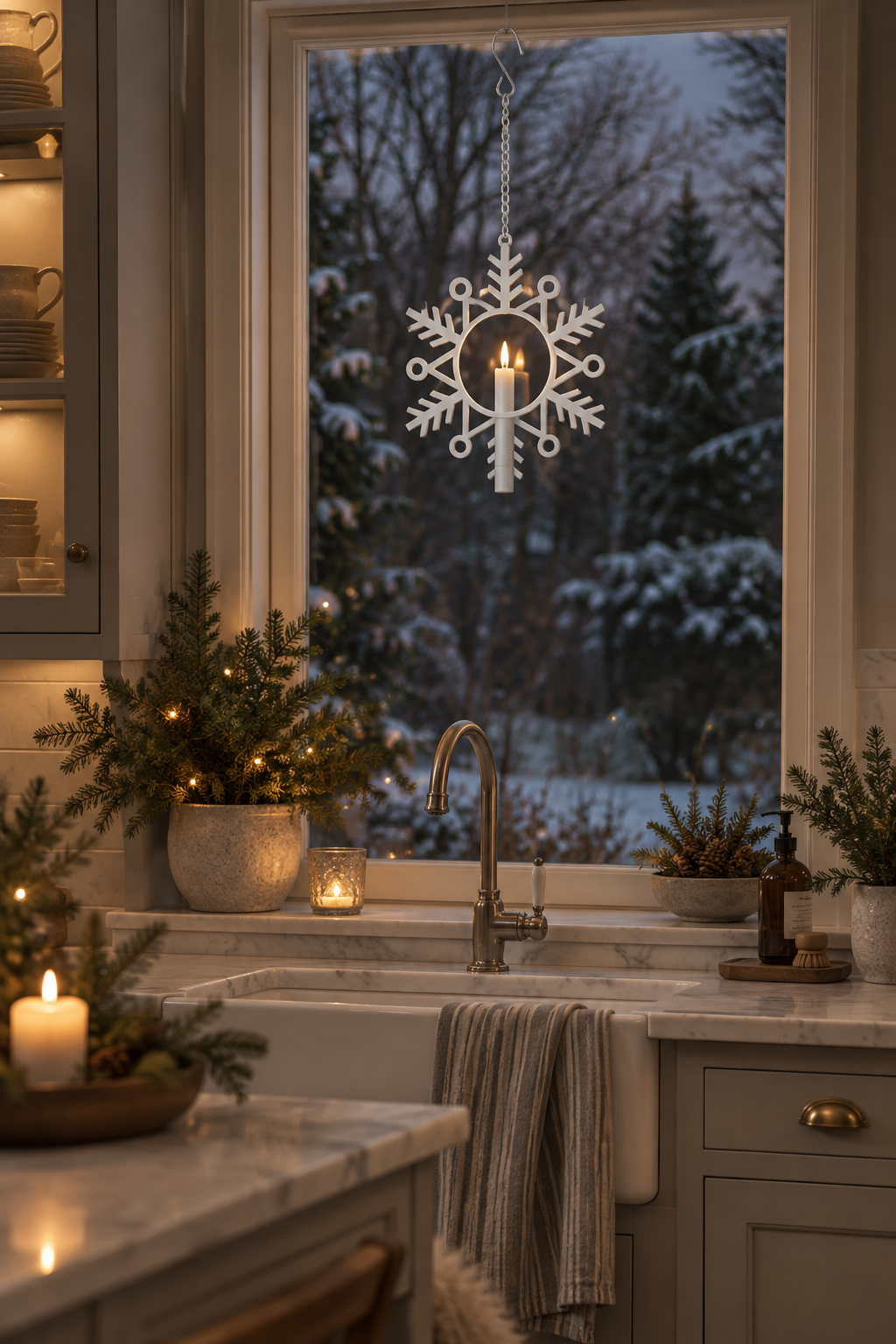 Candlestick - Indoor decoration - Snow - 7