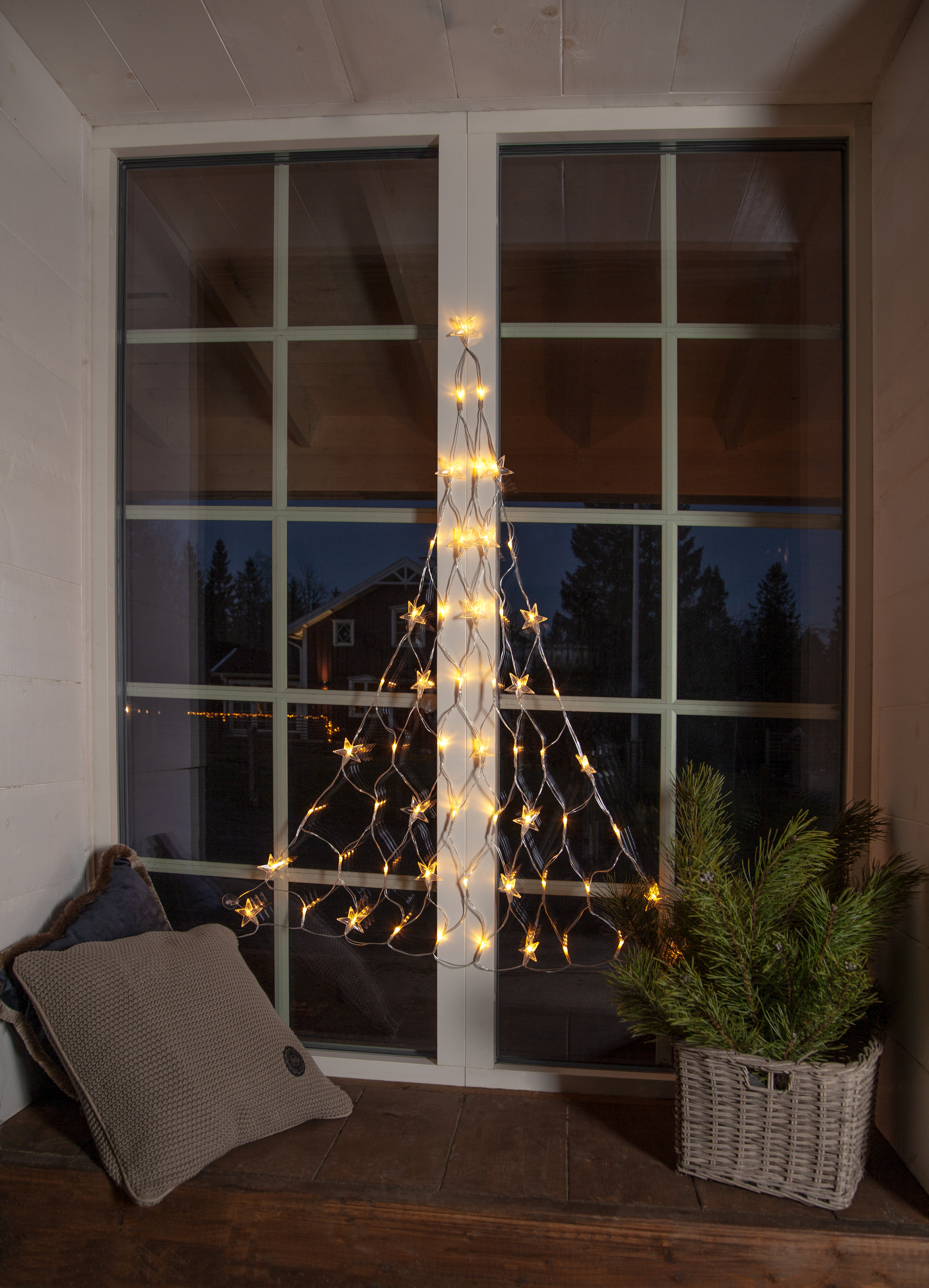 Light net Star curtain Light curtain - 55 lights - Indoor - 3