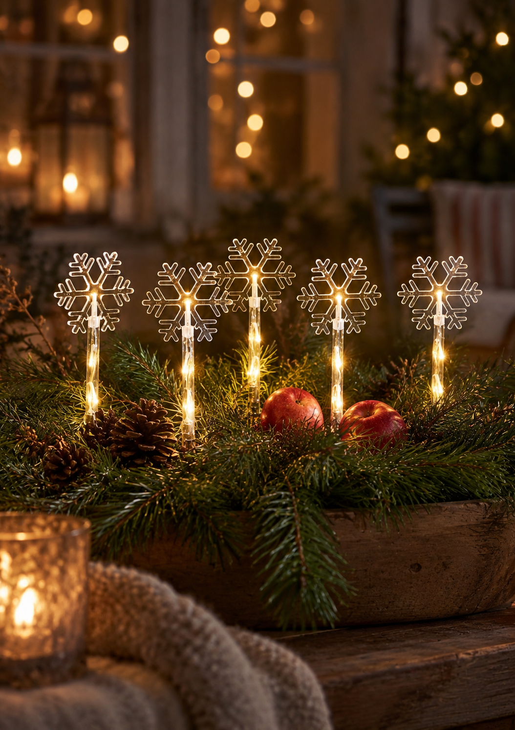 Outdoor decoration LED Snow Stars - Snowflakes