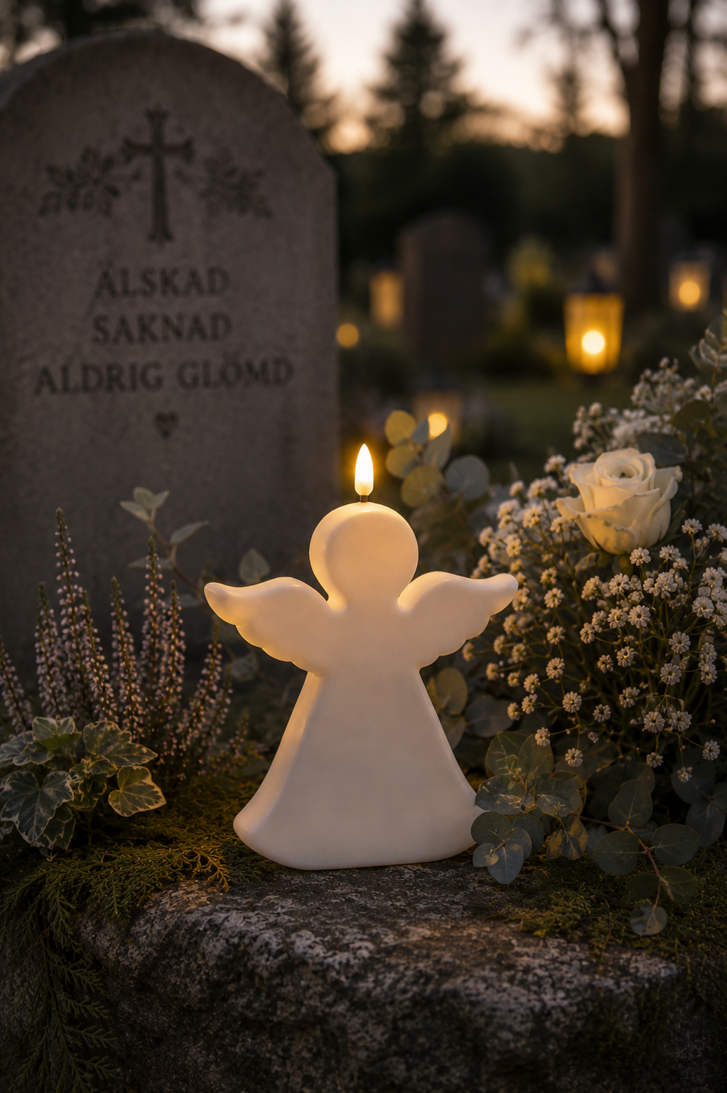 LED grave light - Angel - Angel