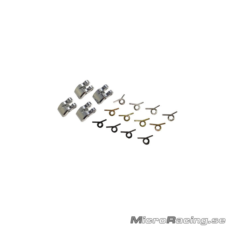 DEAL* ALPHA - 4-Pc Type Clutch Back (Aluminum) + 1.0mm Spring, 3 type of Spring
