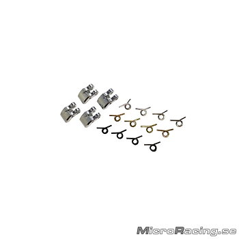 DEAL* ALPHA - 4-Pc Type Clutch Back (Aluminum) + 1.0mm Spring, 3 type of Spring