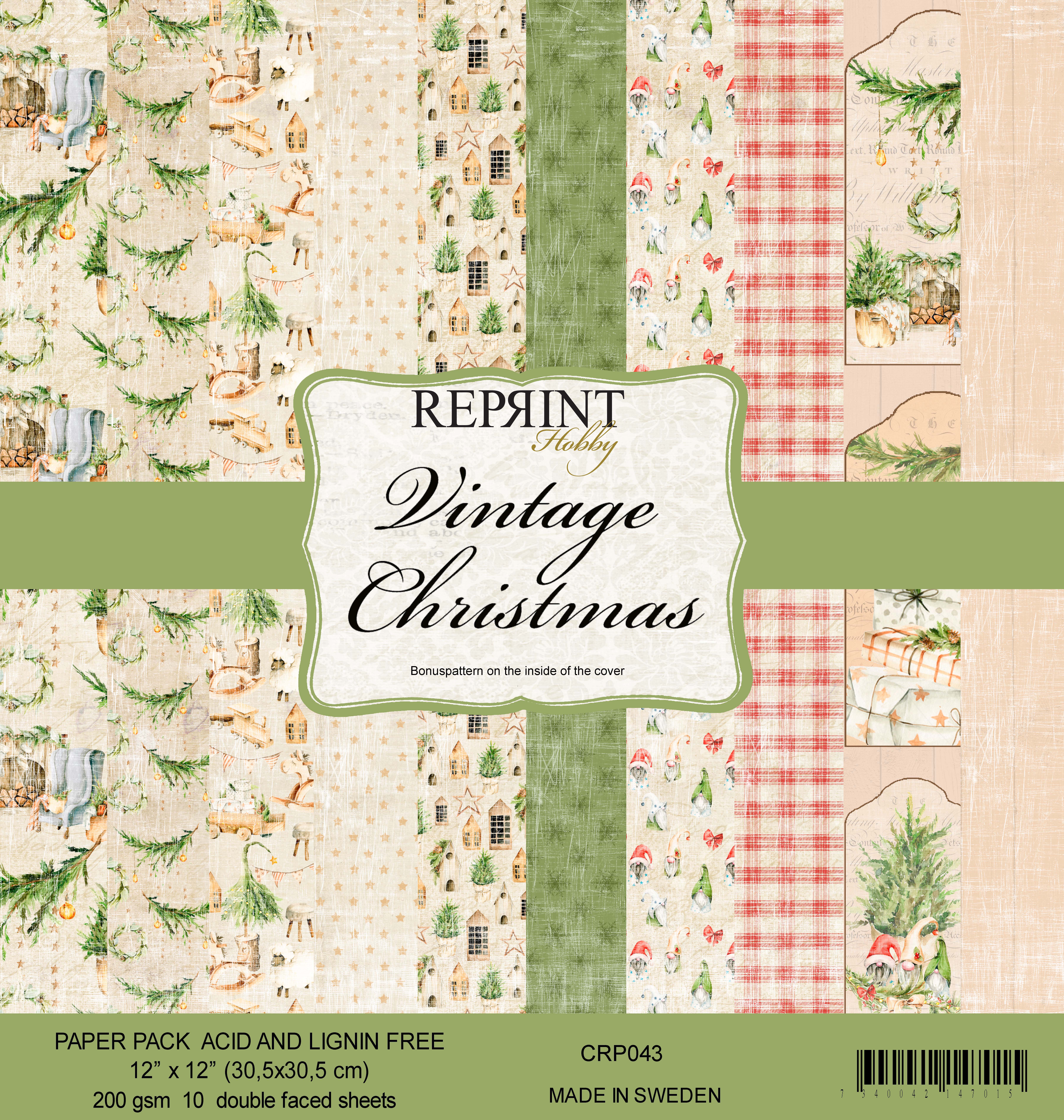Vintage Christmas Collection 12x12