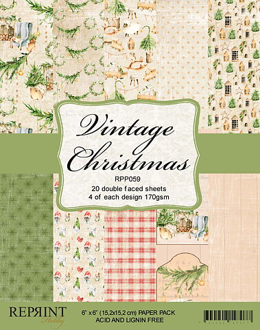 Vintage Christmas Collection pack 6x6