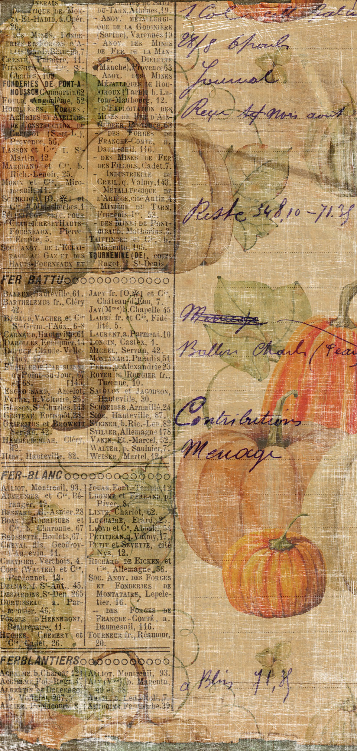 Vintage Pumpkin Collection pack  - 4
