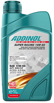 ADDINOL Super Racing motorolja 10W-60  , 1 liter