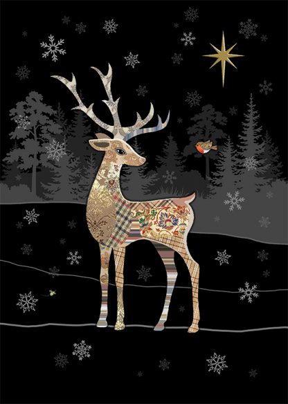 Reindeer Robin, Greeting Card