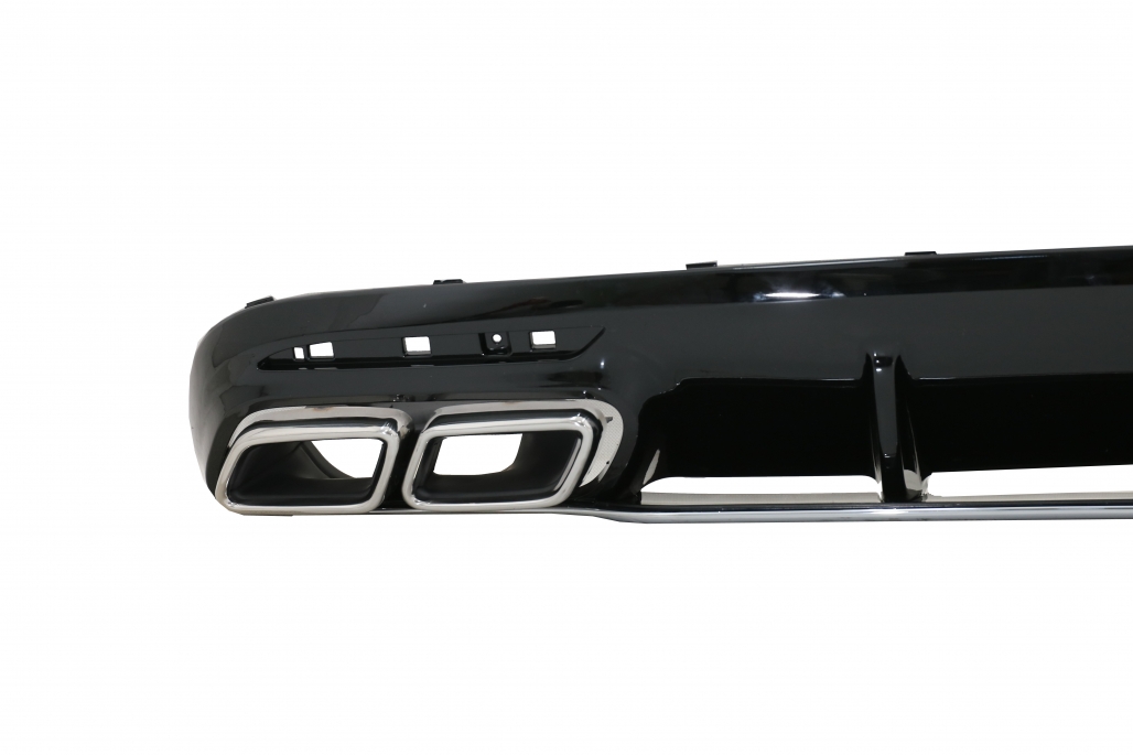 1. Diffuser S63 Facelift Design with chrome pipes. - 2