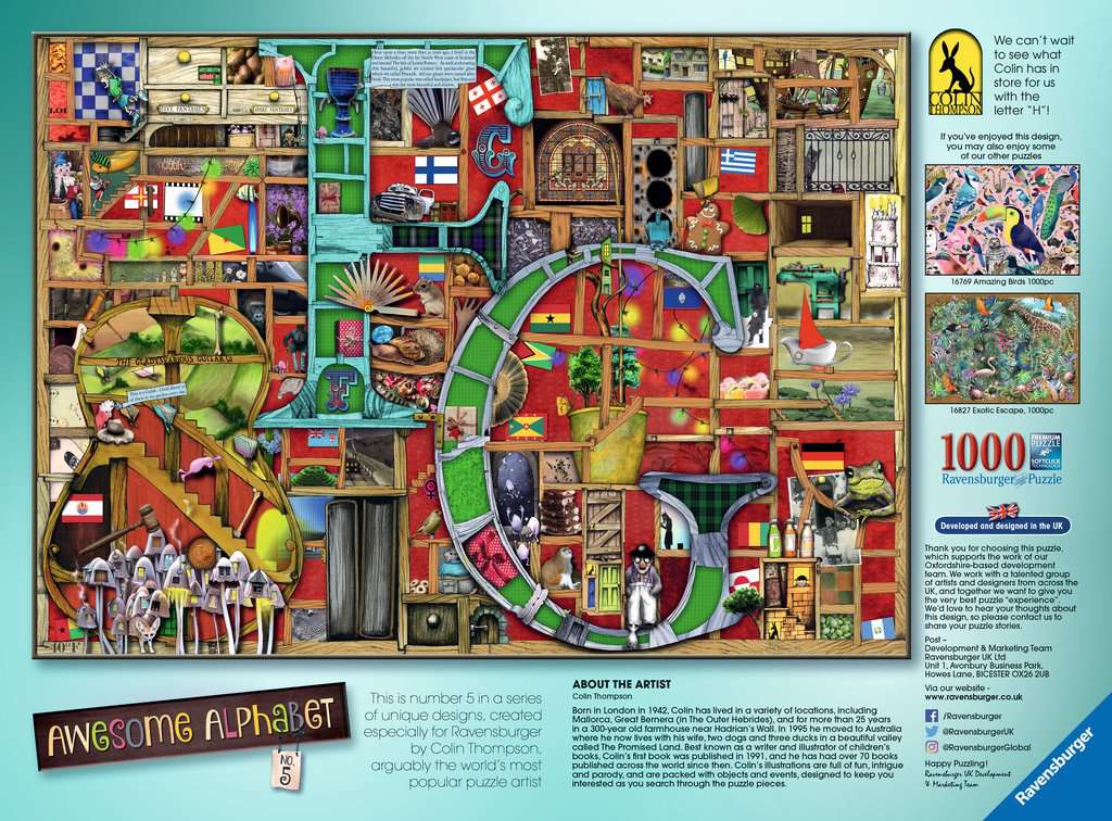 Awesome Alphabet F & G 1000 Bitar Ravensburger - 3