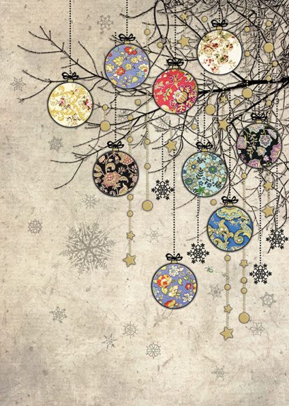 Bauble Branches, Greeting Card