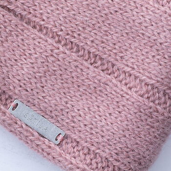 Flätvik pannband m fleecefoder från svenska Sätila, vintage pink   