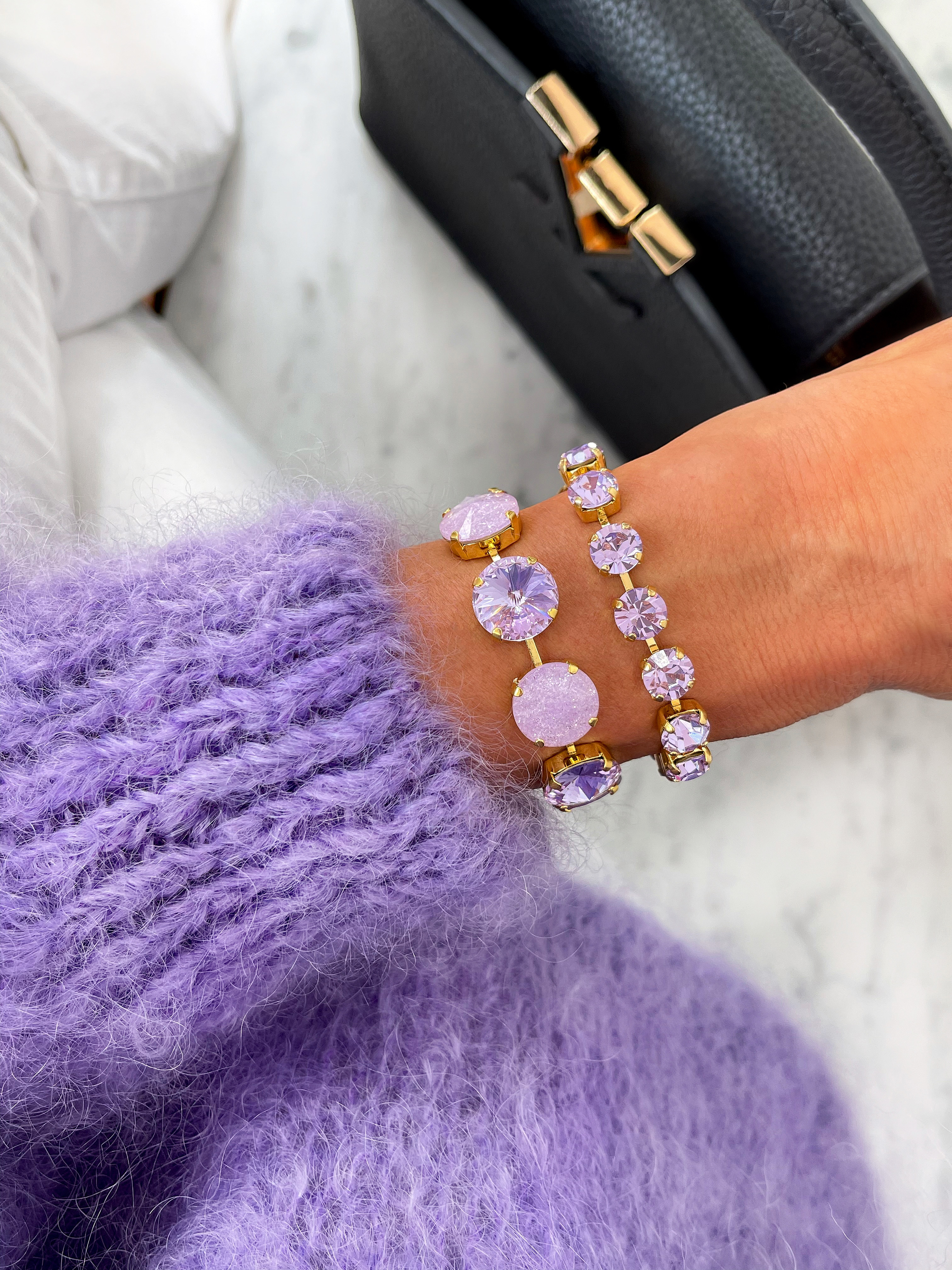 Bracelet Angelina Violet combo Gold - 2