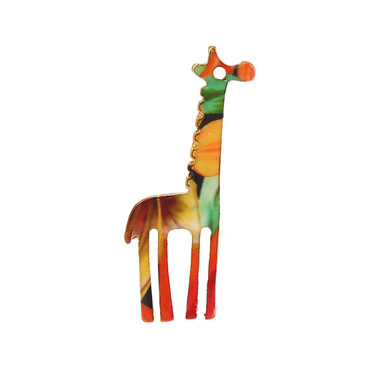 Charm   Enameld  Giraffe