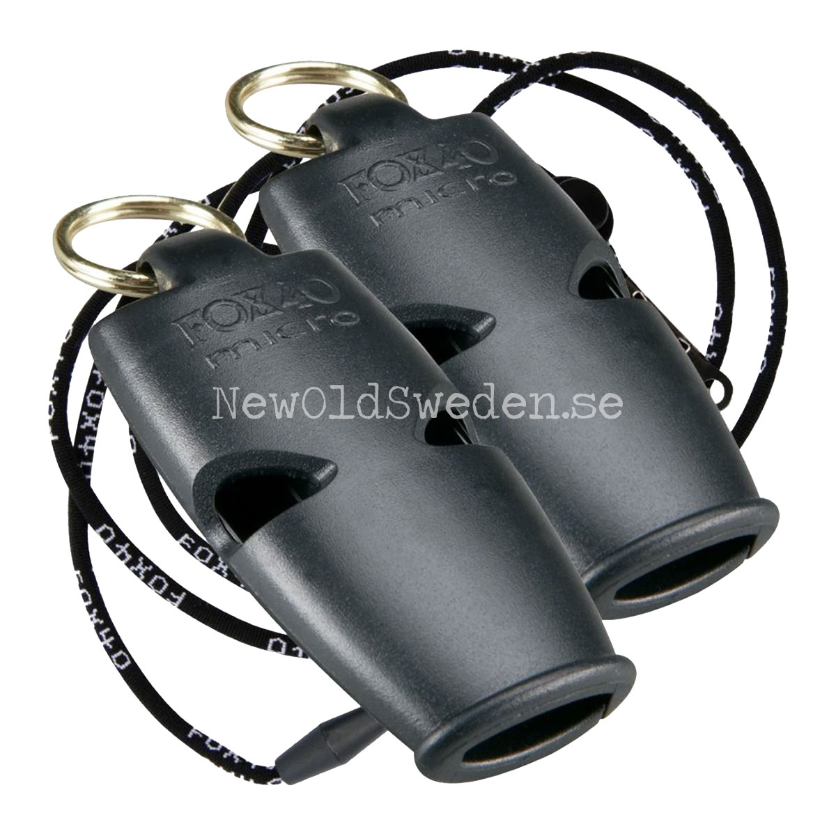Micro 2-pack Black & Black with Lanyard FOX 40 - A07 - 4