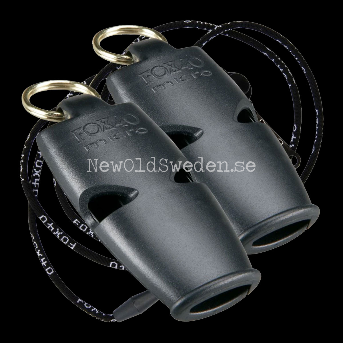 Micro 2-pack Black & Black with Lanyard FOX 40 - A07