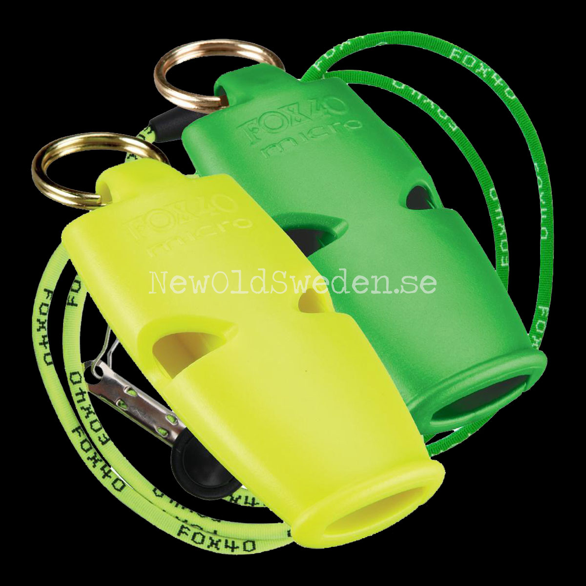 Micro 2-pack Yellow & Green with Lanyard FOX 40