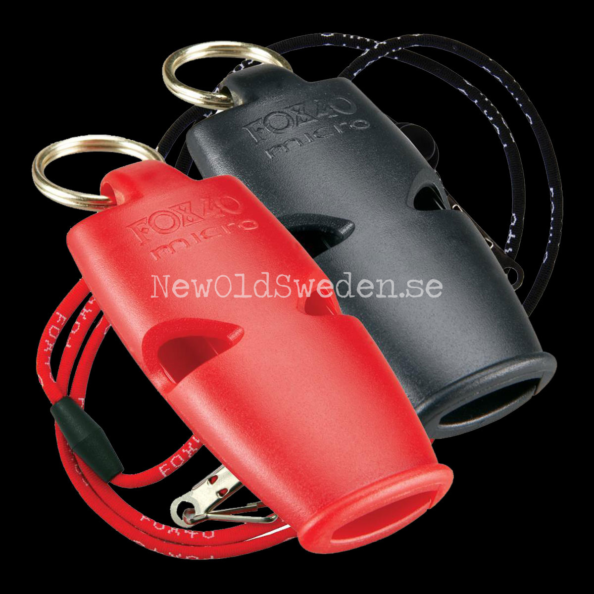 Micro 2-pack Black & Red with Lanyard FOX 40