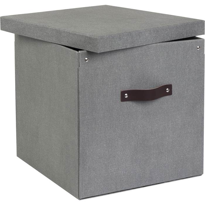 Box Bigso Logan canvas grå - 2