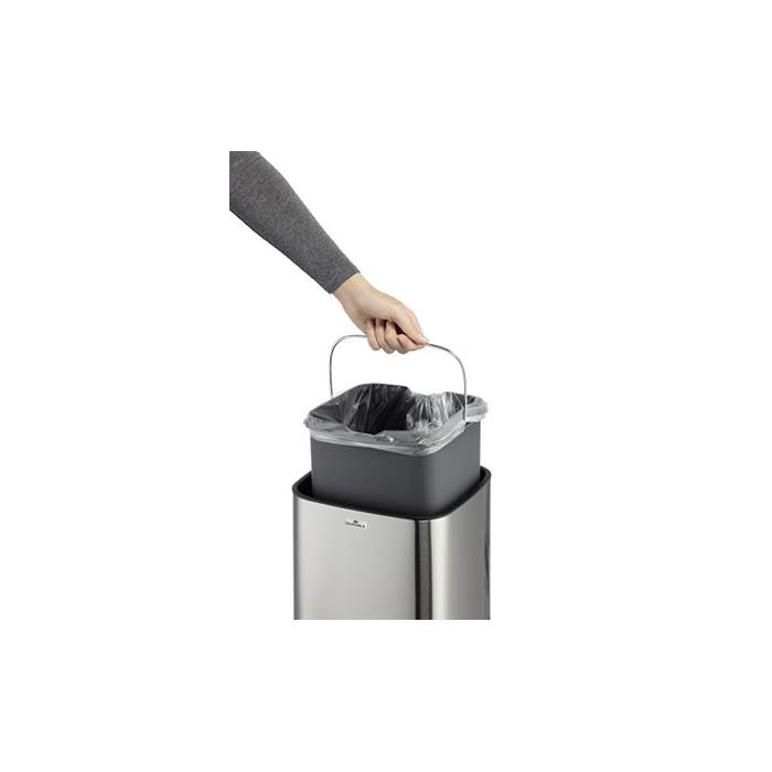 Papperskorg Sensor Stål 12L - 4