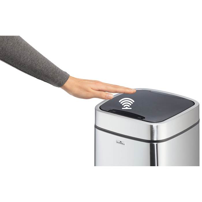 Papperskorg Sensor Stål 21L - 7