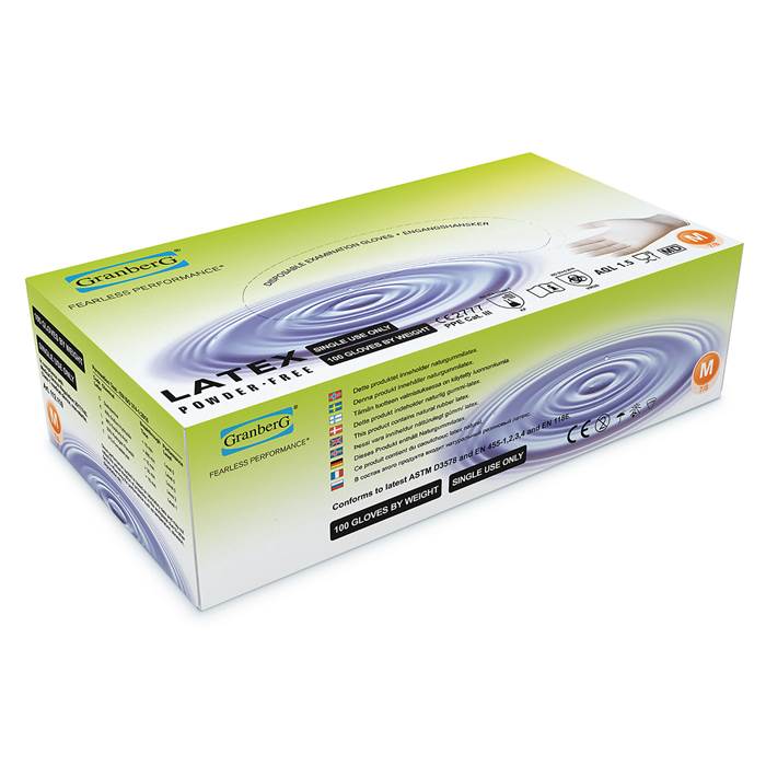 Latexhandske XL 100/fp Vit - 2