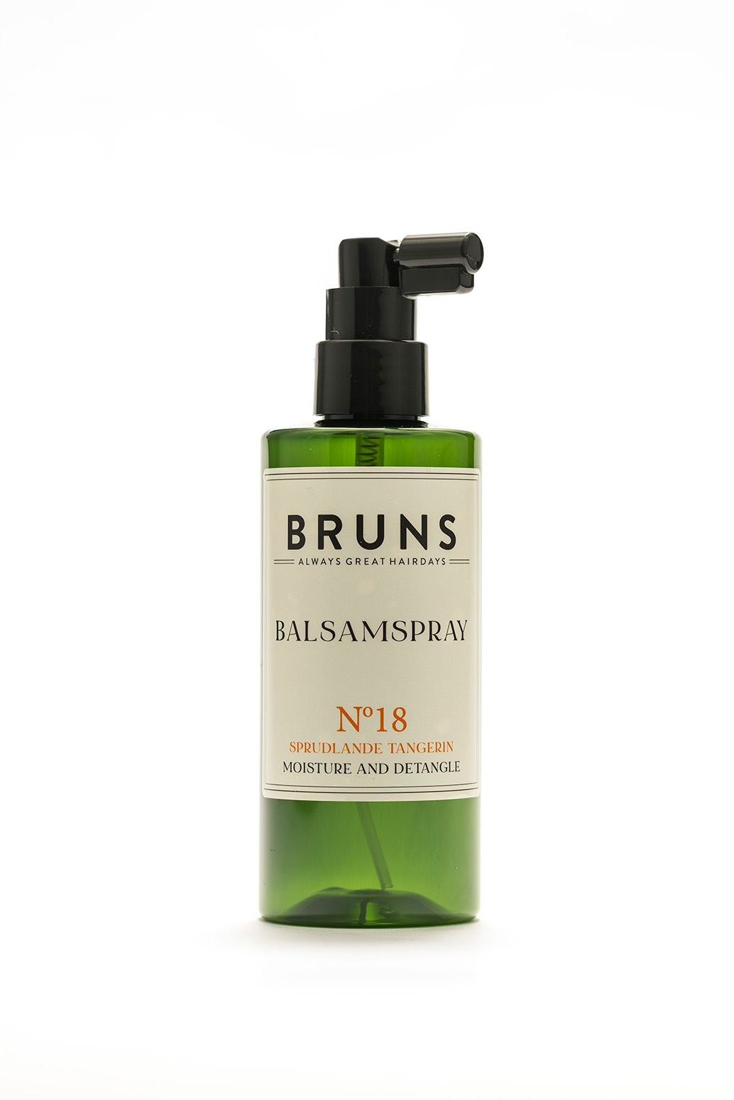 Bruns Products Balsamspray 18 Sprudlande tangerin 200ml - För torrt, skadat, normalt &amp;amp; lockigt hår