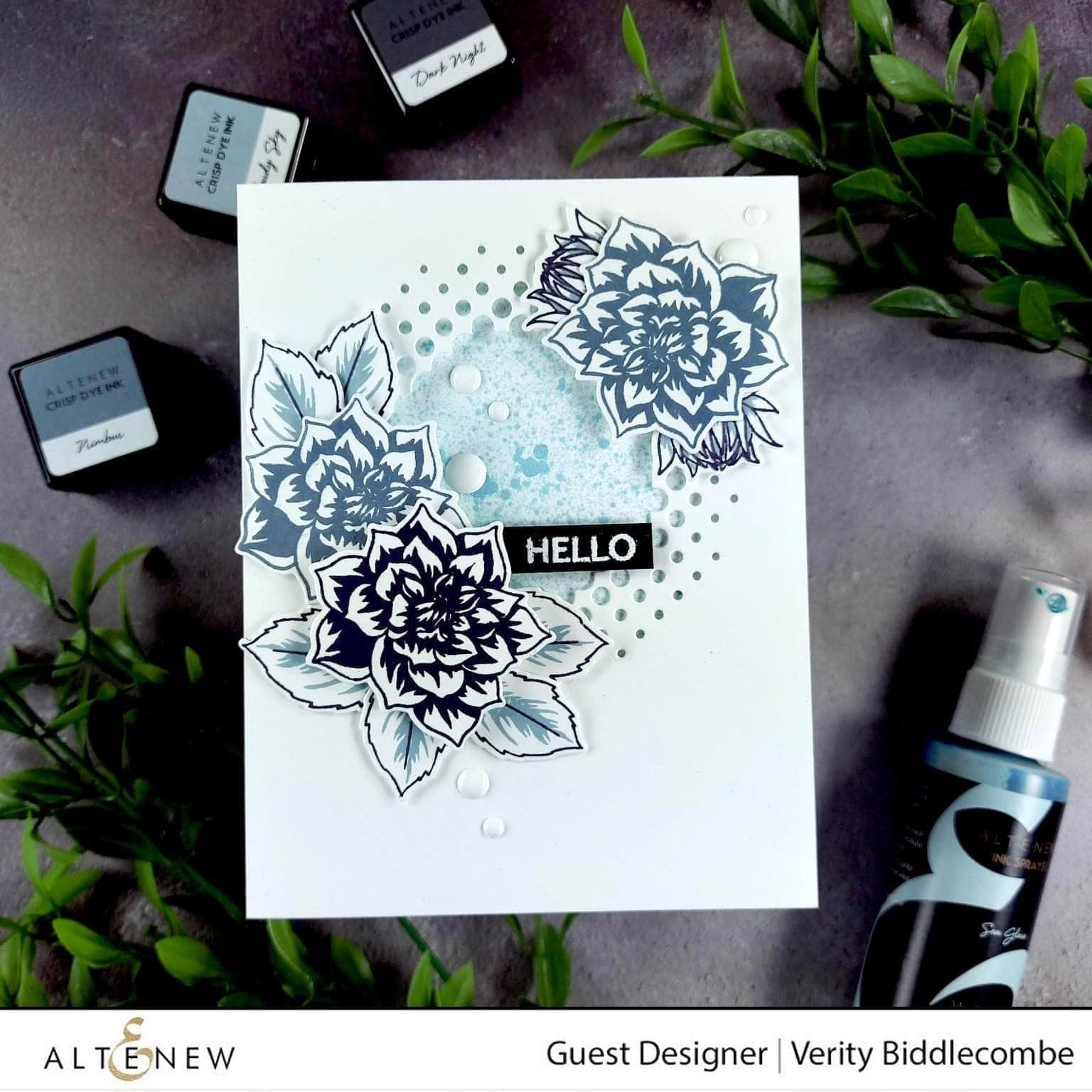 Altenew - Dahlia Blossoms Add-On Stamp Set - Pyssloteket