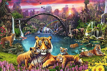 Tigers in Paradise 3000 Bitar Ravensburger