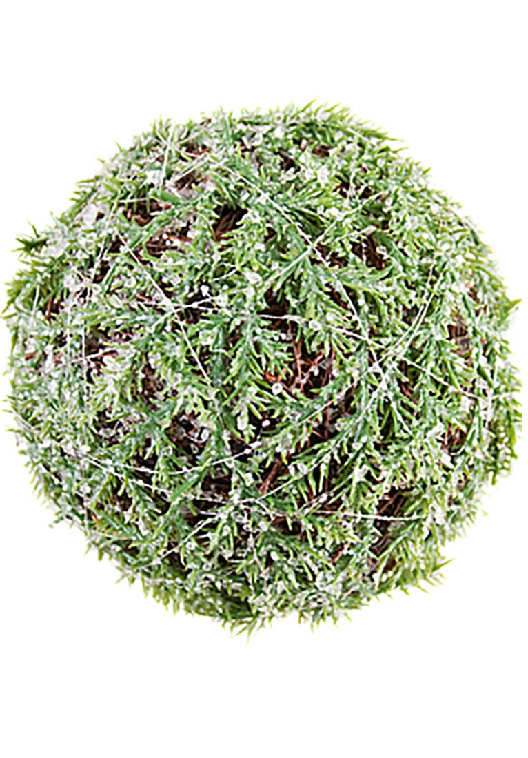 Ball with frost & glitter - Ø 13 cm - 3
