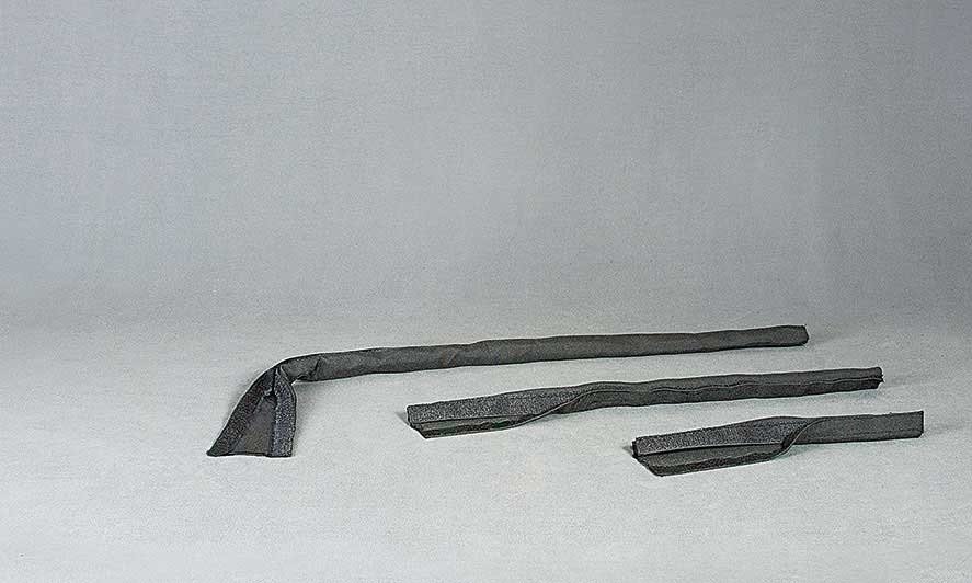 Vävd kabelstrumpa med kardborrband