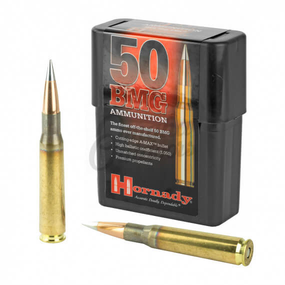 HORNADY MATCH™ AMMUNITION 50 BMG 750 GR A-MAX® MATCH™ 10/BOX