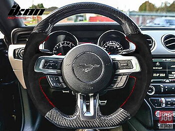 Kolfiber ratt med äkta kolfiber (Mustang 2015-2017)