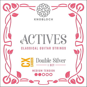 Knobloch Strings 300ADC CX Carbon Actives Double Silver (Medium Tension)