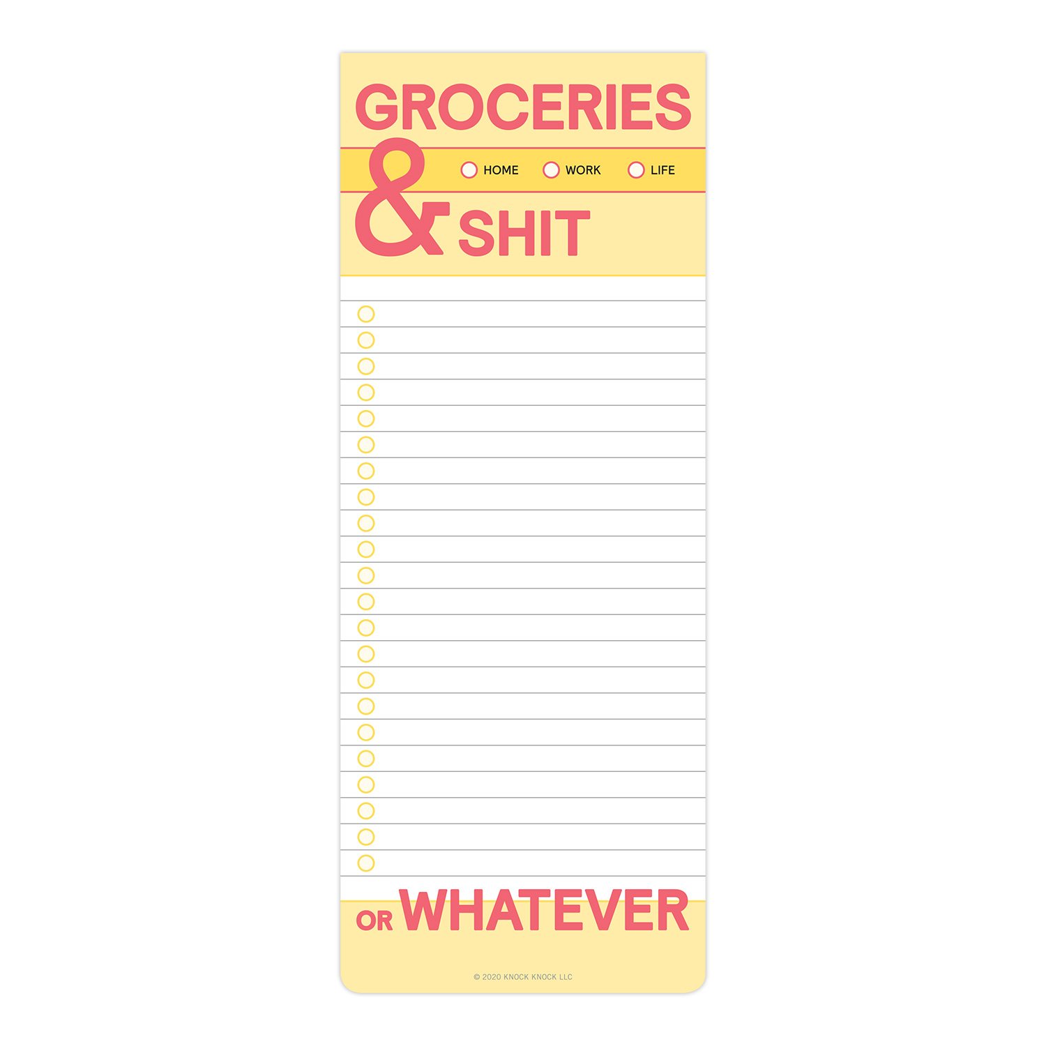 Groceries and Shit Make-a-List Pad - 2