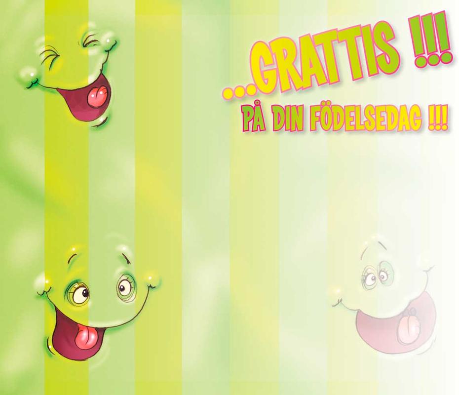 Grattis kort - Alltid uppåt alltid glad - 2