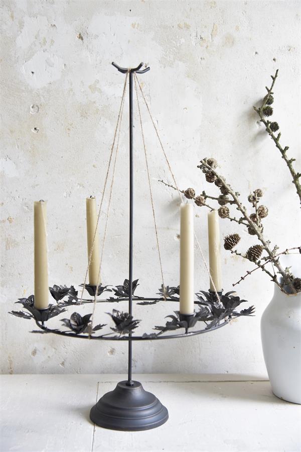 Ljusstake - Adventskrans - 41x50 cm - Jeanne D'Arc Living - 3