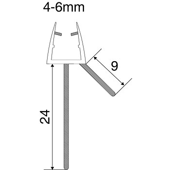 Shower Seal 6mm / 24mm