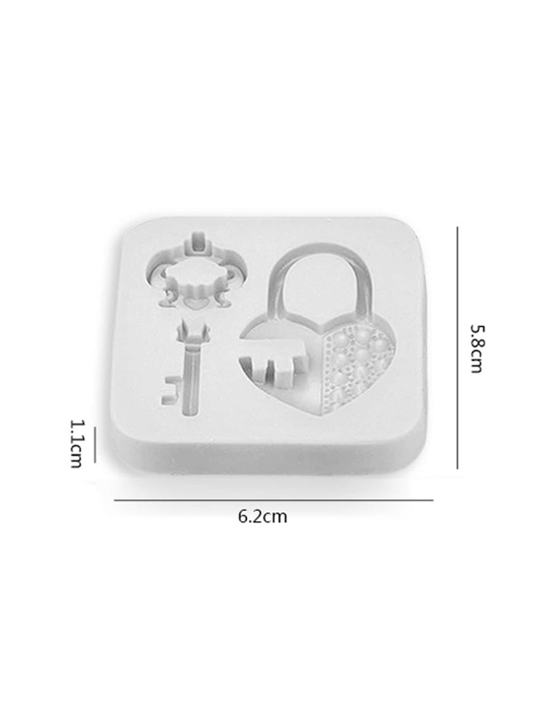 Silicone Resin Mold .  Key & lock - 2