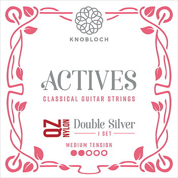 Knobloch Strings 300ADQ QZ Nylon Actives Double Silver (Medium Tension)
