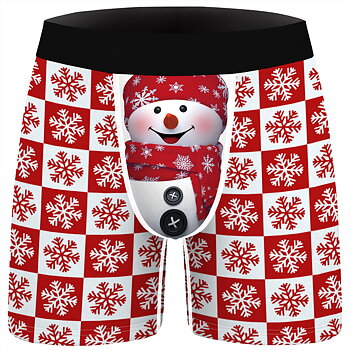 Herrboxer Snögubbe R