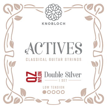 Knobloch Strings 200ADQ QZ Nylon Actives Double Silver (Low Tension)