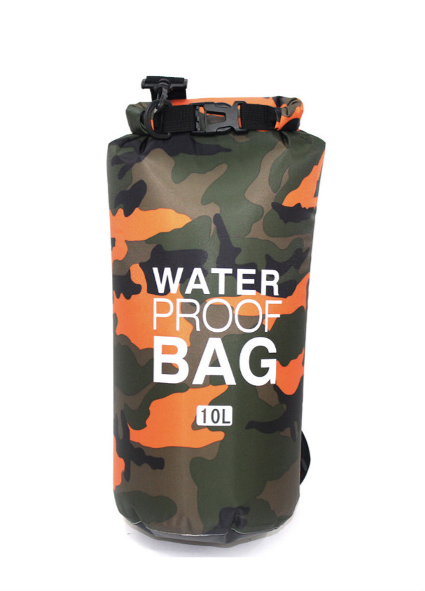 IPX6 water proof bag 10L  Color: Orange Camouflage - 2