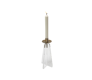 Ljusstake i plexiglas, liten