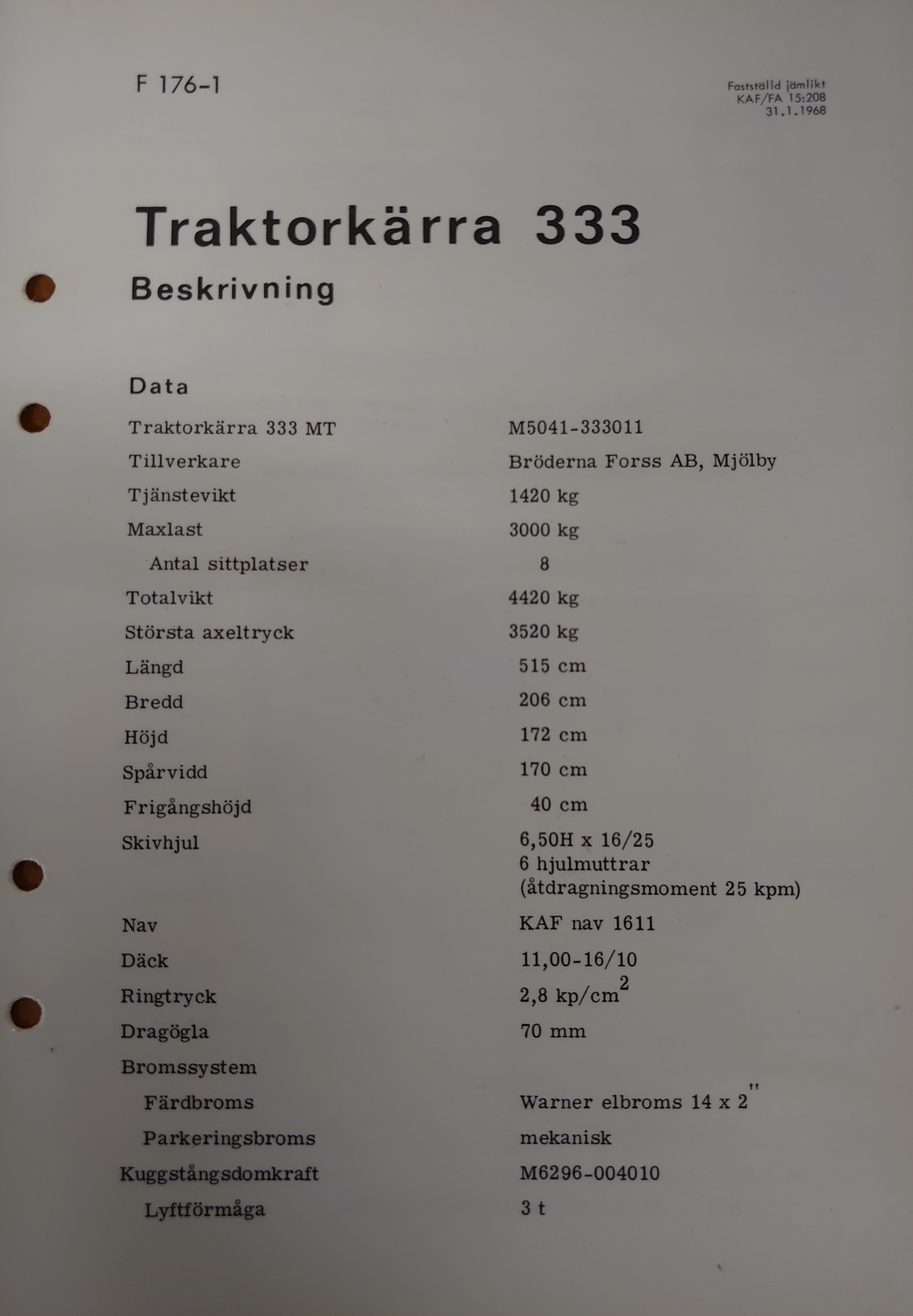 Traktorkärra 333