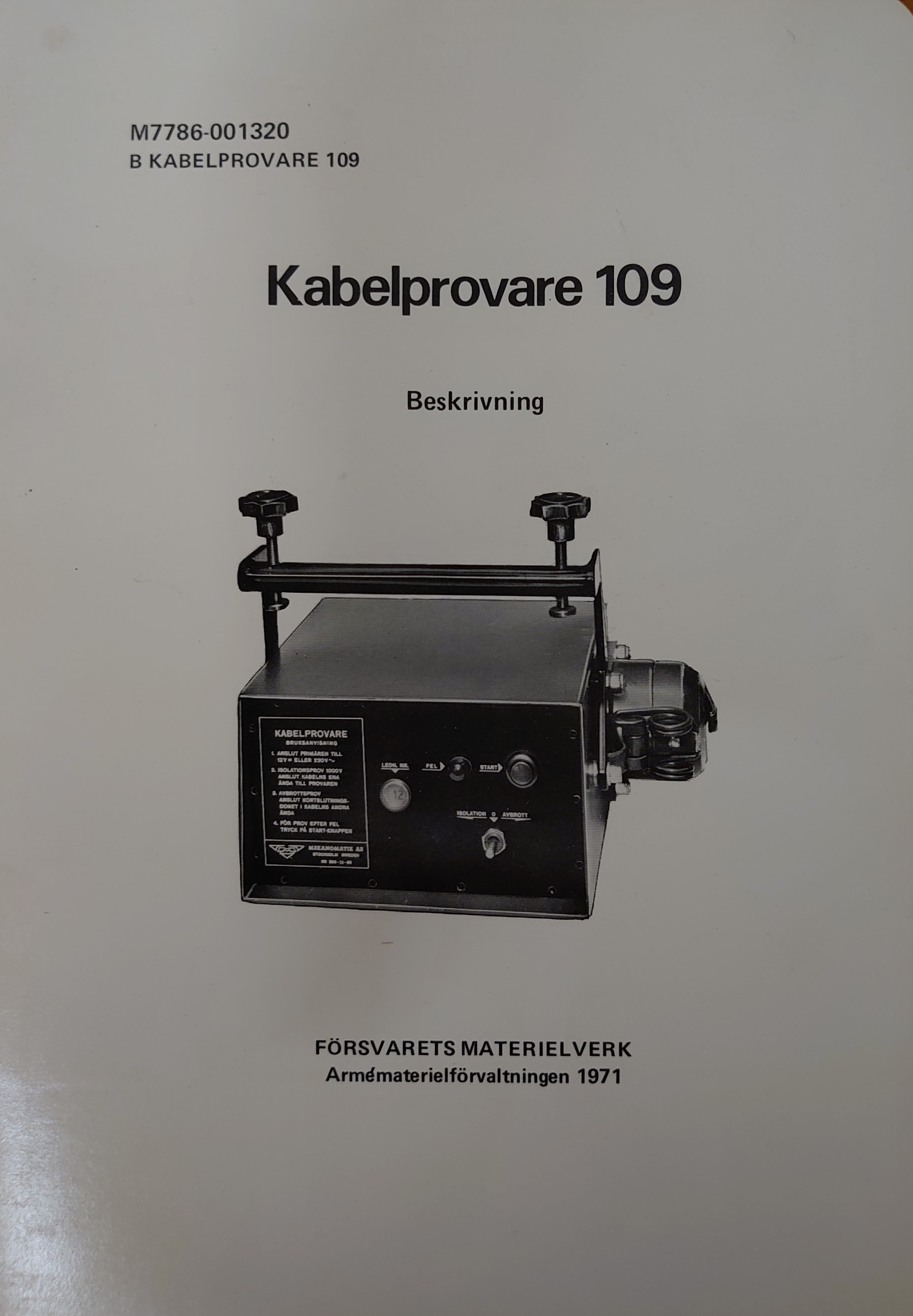Kabelprovare 109